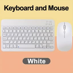 10 in Mini Wireless Keyboard and Mouse Rechargeable Slim Keyboard and mouse set For iPad Air Pro Tablet For Android IOS Windows