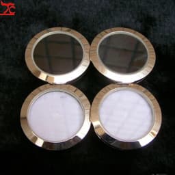 Wholesale Circle Round Diamond Display Box Stainless Steel Metal Gemstone Cases Diamond Jewelry Gift Stone Box 3.2*1.5Cm
