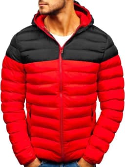 Autumn Winter Parkas Casual Male Patchwork Zip Up Long Sleeve Hooded Cotton Pad Coats Outwear BSD-M-07