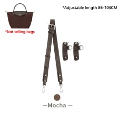 Leather bag shoulder strap for Longchamp pouch short handle small bag modification without punching strap bag accessories