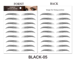 6D Eyebrow Tattoos Sticker Waterproof Long Lasting Natural Hair-Like Fake Eyebrows Stickers for Brow Grooming Shaping 10 Pairs