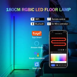 145/180CM RGBIC LED Floor Lamp WIFI Smart APP Remote Control Modern Corner Floor Light Standing Ambient Lamp Decor Nightlight