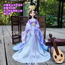 30cm Doll Full Set 1/6 Ancient Costume Clothing Bjd Doll Change Up Diy Girl Toys Dress Up Fashion Play House Birthday Gift