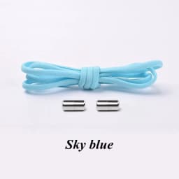 New 1Pair Elastic Locking Shoelaces Semicircle Shoelace Sneakers Shoe Laces Quick No Tie Shoelace Kids Adult Shoes Lace 21colors