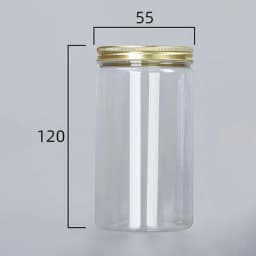 Transparent Sealing Jar With Aluminium Screw Lids Kitchen Organizer Storage Seal Tanks For Grain Tea Candy Cookie Jars