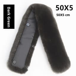 Warmth Insulated Rabbit Fur Collar for Men's Leather Jacket And down Coat Whole Skin Stand Collar Anti Dirt Fake Fur Collar