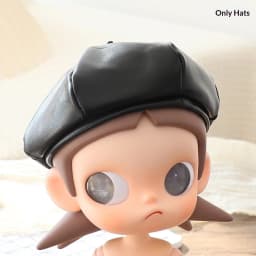 Leather hat BJD doll with joint parts, Zsiga grandma-style octagonal hat doll eight-cornered hat plush toy doll leather hat cl