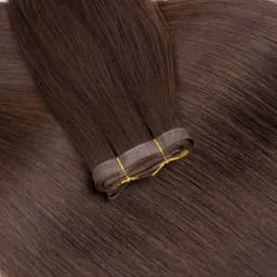 Invisible Long PU Tape Weft Human Hair Bundles Real Natural Hair Seamless Hand Tied Injected Tape In Hair Extensions Thick Ends
