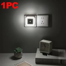 1/4/8pcs LED Night Light,Plug in Night Lamp,Dimmable Indoor Lighting,Decorative Wall Light for Corridor,Cabinet,Toilet,Kids Room