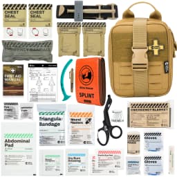 CE Approved Rhino Rescue IFAK Pouch Trauma Kit Tactical First Aid Kit MOLLE Pouch Emergency Kit Combat Survival Kit For Camping