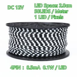 New 12V WS2815 Seed Pixel Light 4 Wires with Backup Data Wire Individually Addressable RGB Fairy Lights Ramadan Decorations 2026