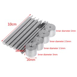 3PCS Mini Eyelets Grommet Installation Punching Tools For 1.5mm 2mm 2.5mm Holes Dollhouse Clothing DIY Parts Accessories