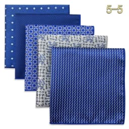 5 PCS Mens Pocket Square Set Assorted Handkerchief Multi Styles Paisley Floral Suit Large 32cm Hanky Business Accessories