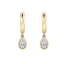 CRMYA Gold Silver Filled Hoop Earring CZ Zircon Heart Higgle Stud Earrings For Women Jewelry Earings Wholesale Aretes De Mujer