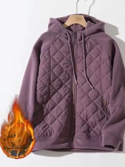 Women's Thickened Cotton Jacket Hooded Zipper Windproof Autumn Winter New Style Korean Version Large Size Casual Hoodie