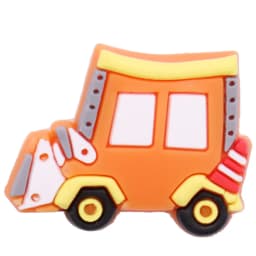 Single Sale 1pcs PVC Shoe Charms Fire Engine Excavator Crane Truck Hole Slipper Accessories Shoes Ornament For Children Gift
