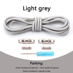 1 Pair No Tie Shoelaces For Sneakers Elastic Shoelace Metal Spring Lock Man And Woman Shoe Accessories Lazy Shoe Laces 100cm