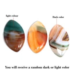 Natural Stone Purple Green Blue Black Striped Agates Beads Marquise Cabochons Stone Pendant 28x45mm For Jewelry Making