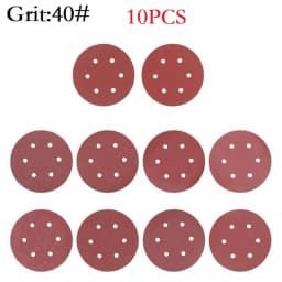 9inch Sandpaper 225mm 6 Hole Sanding Paper 40-2000grit Electric Wall Polisher Furniture Wood Products Grinding Polishing Metal