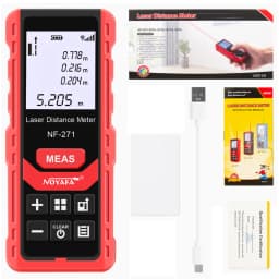 NOYAFA NF-271 High Accurate Roulette Laser Distance Meter Construction Tool Measuring Instrument Digital Distance Ruler 50M/70M