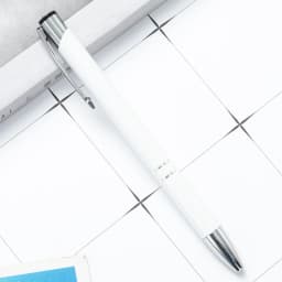 50Pcs/Lot Ballpoint Pen Black Blue Ink School Office Student Pen Free Customized Logo Name Text