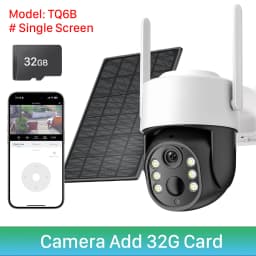 4K 8MP WiFi Solar Camera Outdoor Battery WiFi IP Camera Dual Lens Wireless Surveillance Camera iCsee APP Security Protection
