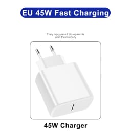 PD 45W Charger Fast Charging Phone Adapter For Samsung Galaxy S24 S23 S22 S25 Ultra A54 A15 A35 A55 5G Charger USB Type C Cable
