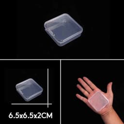 Rectangle Round Square Transparent Plastic Carrying Case For Bead Compartment Adjustable Container Jewelry Storage Box Wholesale