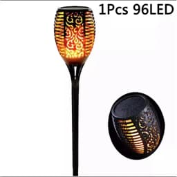 1/2/4Pack 96LED Solar Lights Flame Flickering Torch Outdoor Waterproof Garden Decoration Lawn Path Yard Patio Floor Night Lamp