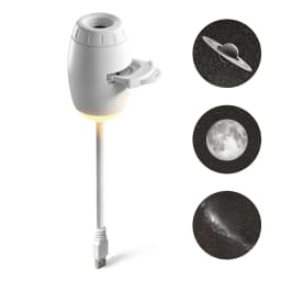 New 2 in 1 USB Projection Light Manual Focus Galaxy Projector Light Car Ambient Lamp Romantic Room Moon Saturn Star Night Lights