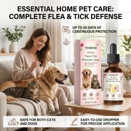 Pet Flea & Tick Removing Drop Cleaning Skin Repel Fleas & Mites Refreshing Long-Lasting Protection Gentle Pet Pest Repellent Oil