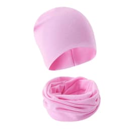 Children Beanie Hat Scarf Autumn Winter Solid Color Warm Toddler Hat Scarf for Girls and Boys Infant Hats Set Kids Neck Warmer