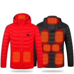 15 Areas Heated Jacket USB Men's Women's Winter Outdoor Electric Heating Jackets Warm Sports Thermal Coat Clothing Heatable Vest