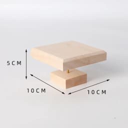 Solid Wood Walnut Jewelry Display Stand Mini Desktop Riser Bracelet Watch Display Plate Cosmetics Rack Holder Doll Organizer