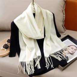 51Color Solid Women Winter Scarf Warm Thicken Cashmere Shawl Outdoor Tassels Pashmina Lady Wrap Windproof Scarves Fashion Luxury