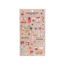 MOHAMM 1 Sheet Simple Small Pattern Home Life Sticker Daily Stationery Material