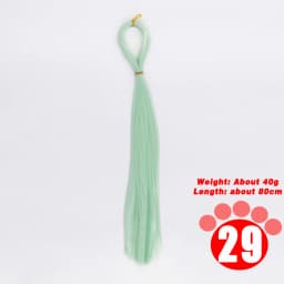 80CM 1/3 1/4 1/6 SD Doll Hair Accessories Salon Ob Heat Resistant Doll Wig Hair Hand Woven Modified DIY Hair Grafting Hair