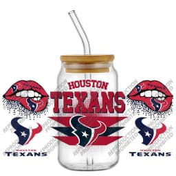 Waterproof Scratch Resistant 3D UV DTF Cup Wraps Vintage American Rugby Cold Transfer Stickers for 16oz Libbey Glass