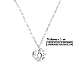 Stainless Steel Aromatherapy Essential Oil Diffuser Necklace Mini Tree Flower 12mm Locket Charm Aroma Perfume Pendant Necklace