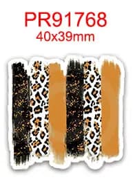 DIY Leopard Grain Printed Grosgrain Ribbon For Craft Supplies Sewing Accessories 5 Yards, Planar Resins 10 Pieces. 56358
