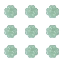 About20Pcs Glass Four Leaf Flower Beads Scattered Beads Handmade DIY Making Couple Bracelets, Necklaces, Earrings, Jewelry Acces
