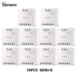 SONOFF MINI-D Dry Contact WiFi Smart Switch ESP32 Chip Matter Compatible AC/DC Input 1-10PCS Set Smart Scene via EWeLink Alexa