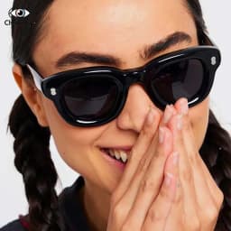 Thick Acetate Round Sunglasses Luxury Brand Original New Men Handmade Eyewear Trendy Women Outdoor Protection UV400 Sun Glasses