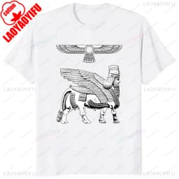 Assyrian Empire Flag Graphic Ashur Assyria Ancient Mesopotamia Vintage Classics Tshirt Cotton Short Sleeve Y2k Man T Shirt