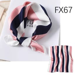 Satin imitation silk scarf women's digital print square scarf 50cm polka dot stripe multi-style neckerchief fashion accessory