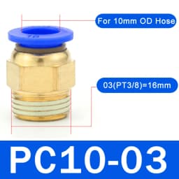 20/50PCS Pneumatic Air Connector Fitting PC 4mm 6mm 8mm 10mm 12mm Thread 1/8" 1/4" 3/8" 1/2" Hose Fittings Pipe Quick Connectors