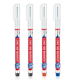 4Pcs/Set 20mm Deep Hole Long Nib Head Markers For Metal Perforating Pen Waterproof Bathroom Woodworking Decoration Multi-Purpose
