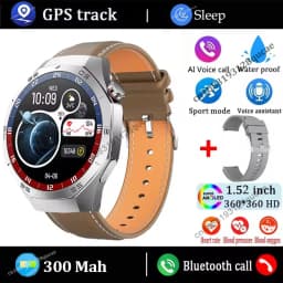 New For Android ios Smart Watch Men HD AMOLED Screen GPS Motion trajectory Heart Rate Bluetooth Calls SmartWatch Waterproof Hw12