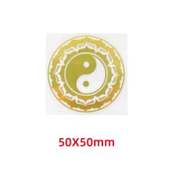 Five elements Yin and Yang Tai Chi Eight diagrams pattern metal stickers mobile phone stickers laptop car stickers decoration