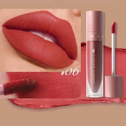 DUNUF 8-Color Matte Velvet Smooth Easy-to-Apply Square Tube Lip Gloss Waterproof Three-Dimensional Plumping Lipstick